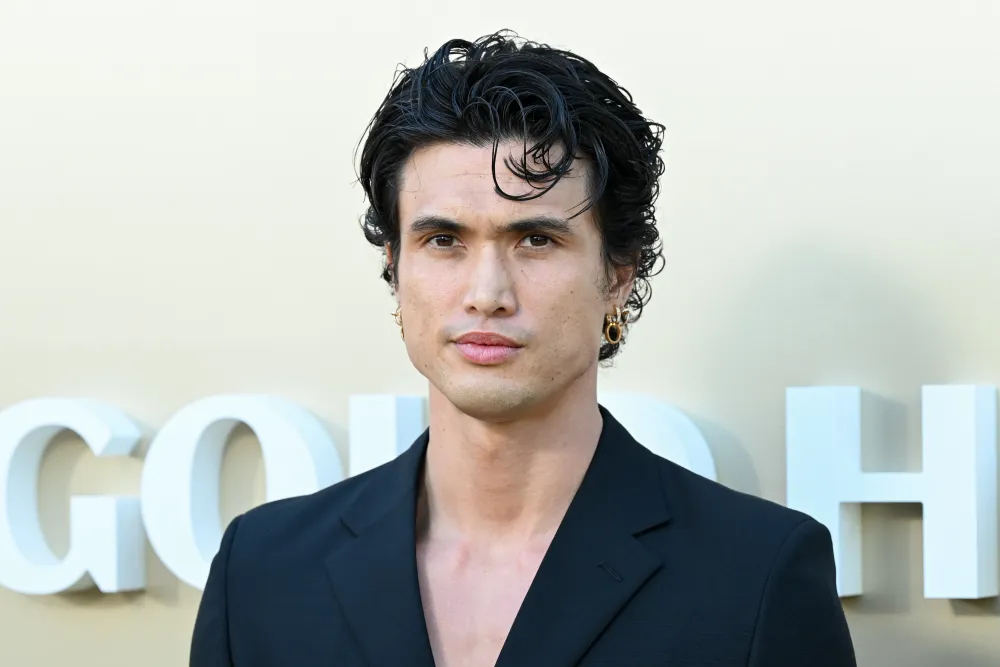 charles melton at an event